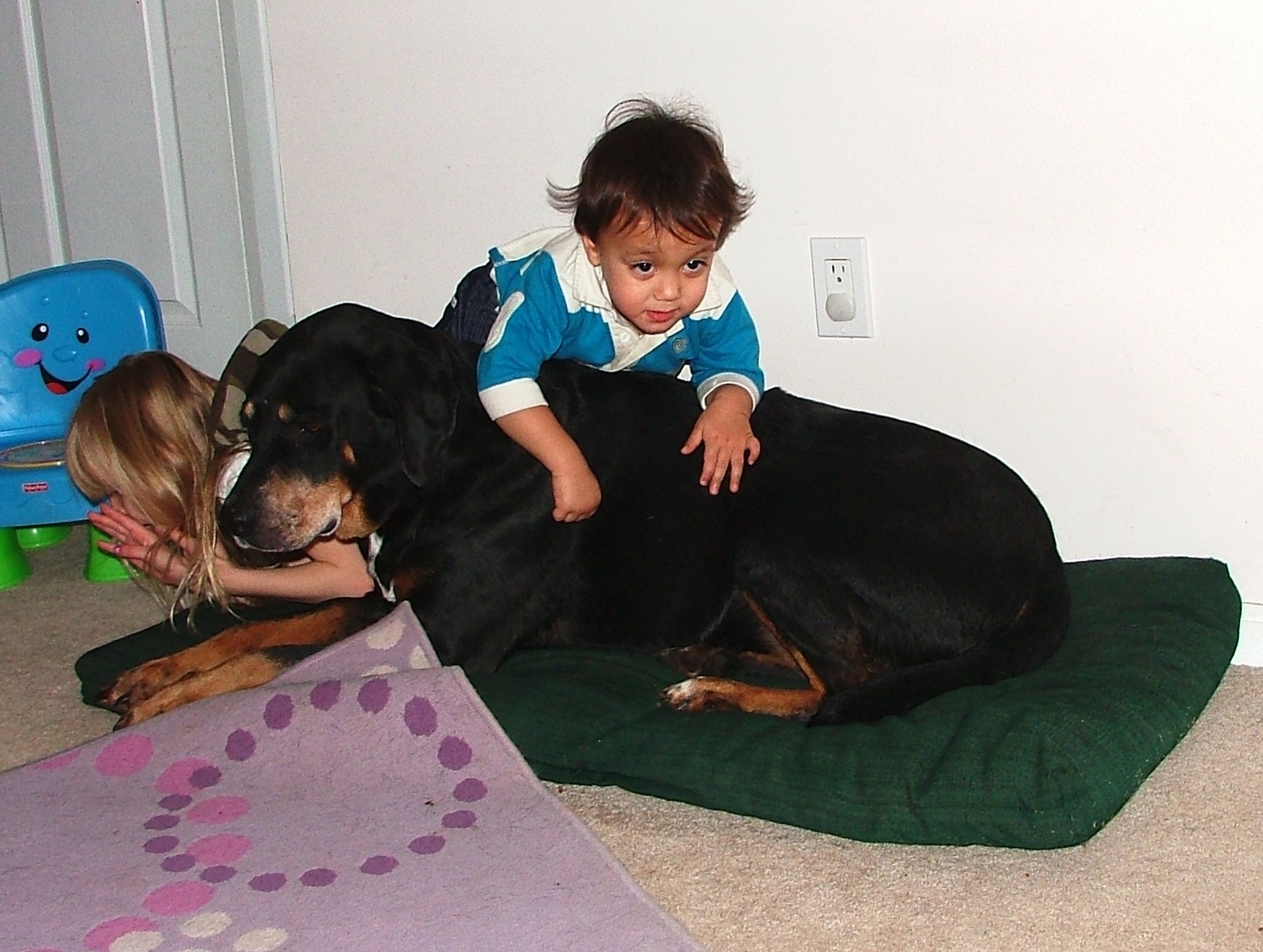knee to the ear...........