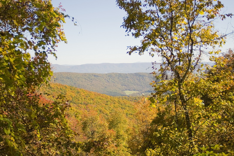 View from Devils Hole Mountain and into West Virginia