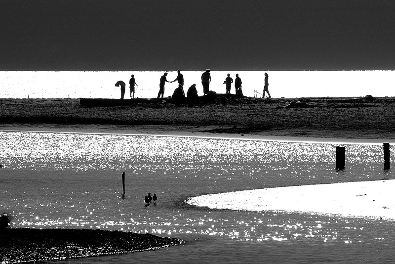 Family fun at the beach