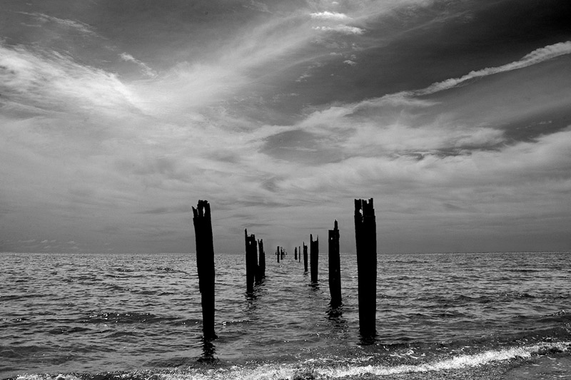 Seascape in Black and White