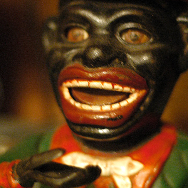 Open Wide! - The Jolly Nigger Money Box accepts coins. In modern times this would not be labelled as such