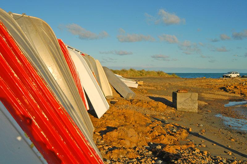 Dinghies at Island Bay