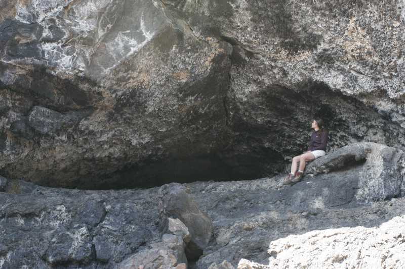 Irina in cave