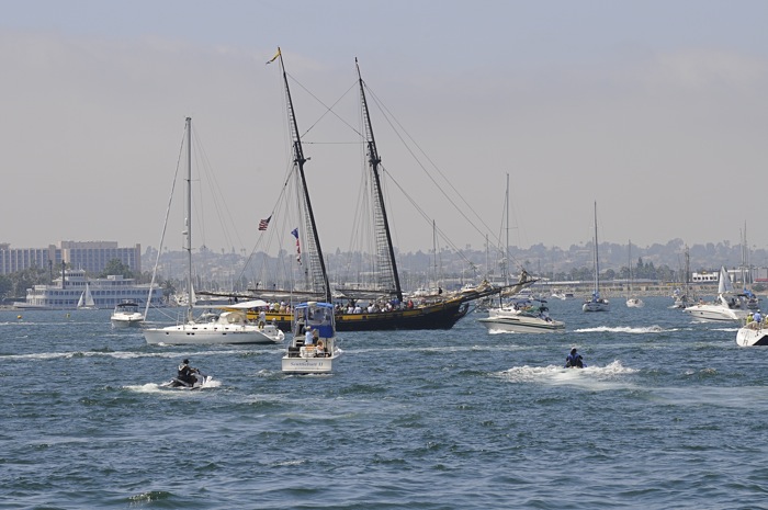 Heavy traffic in the Bay