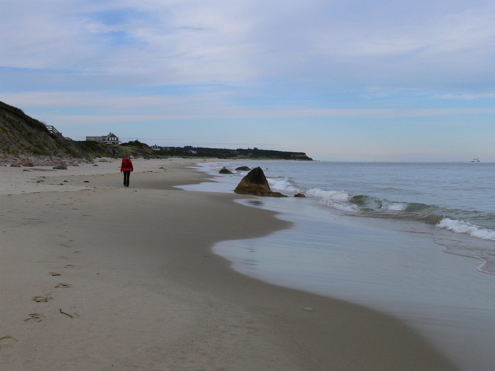 Crescent Beach on Columbus Day