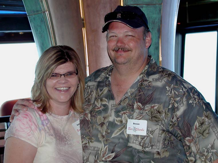 Sabrina and Bryan... obviously enjoying their first cruise.