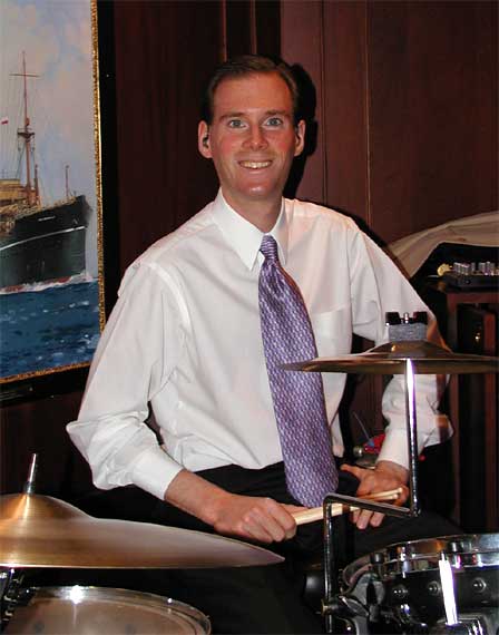 Shayne, drummer for the Denise Canby Trio