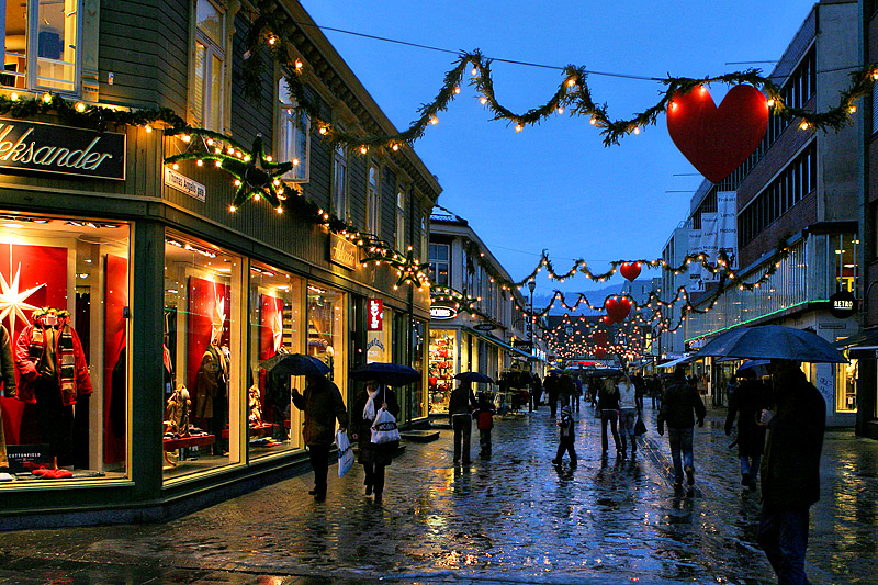 Christmas umbrellas