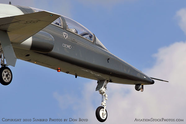 USAF T-38 Talon final approach to OPF military aviation stock photo #6428
