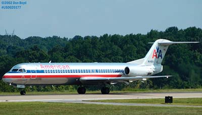 American Airlines Fokker F-100 N1416A aviation stock photo #0885