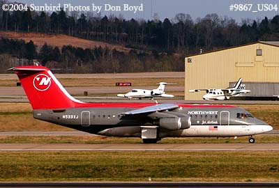Northwest Airlines Jet Airlink (Mesaba Airlines) AVRO 146-RJ85A N533XJ aviation airline stock photo #9867