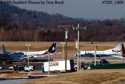 Aircraft on the east Embraer ramp at Nashville aviation airline stock photo #7537