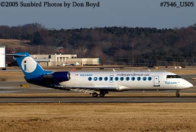 Independence Air CL-600-2B19 CRJ-200ER N624BR aviation airline stock photo #7546