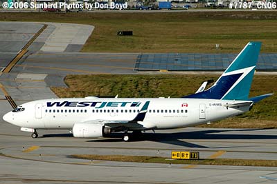 WestJet B737-76N C-FIWS aviation airline stock photo #7787