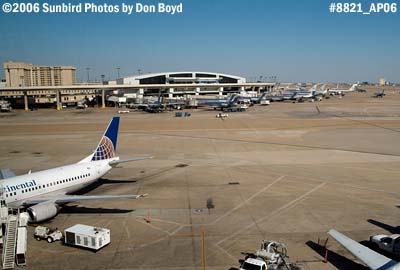 Terminal C viewed from Skylink at Terminal E at Dallas Ft. Worth International Airport stock photo #8821