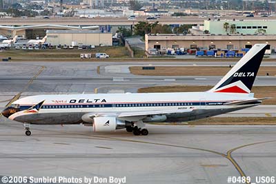 The Farewell Tour of Delta's B767-232 N102DA The Spirit of Delta at FLL airline aviation stock photo #0489