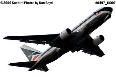 The Farewell Tour of Delta's B767-232 N102DA The Spirit of Delta at FLL airline aviation stock photo #0497