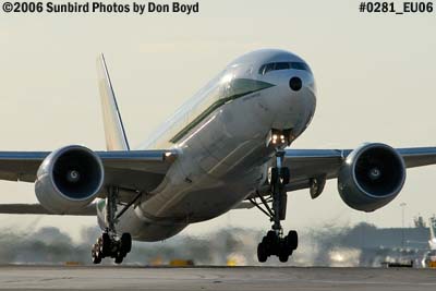 Alitalia B777-243/ER I-DISD airliner aviation stock photo #0281