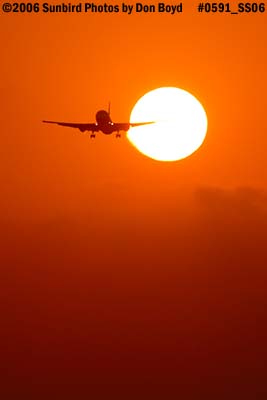 Varig B767-375/ER PP-VPV airline sunset aviation stock photo #0591P