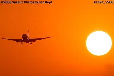 Varig B767-375/ER PP-VPV airline sunset aviation stock photo #0594