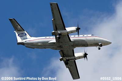 Gulfstream International Airlines Embraer EMB-120ER Brasilia N261AS doing practice approaches over Miami Lakes stock photo #0552