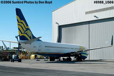 ATA B737-83N N332TZ with paint stripper applied aviation stock photo #8988