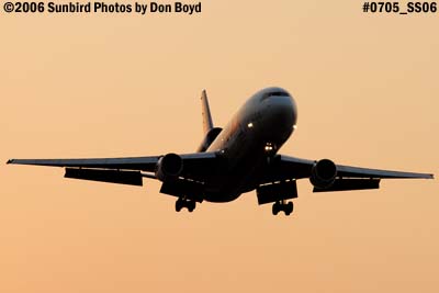FedEx MD10-10F N566FE (ex American N130AA) cargo airliner aviation sunset stock photo #0705
