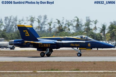 USN Blue Angel #3 takeoff at Opa-locka Airport military air show aviation stock photo #0932