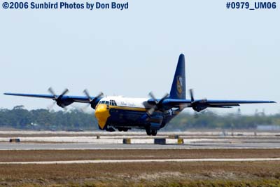 USMC Blue Angels C-130T Fat Albert (New Bert) #164763 takeoff military air show aviation stock photo #0979
