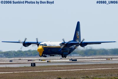 USMC Blue Angels C-130T Fat Albert (New Bert) #164763 takeoff military air show aviation stock photo #0980