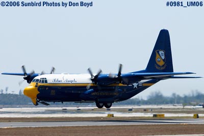 USMC Blue Angels C-130T Fat Albert (New Bert) #164763 takeoff military air show aviation stock photo #0981