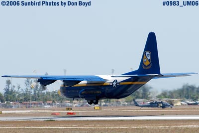 USMC Blue Angels C-130T Fat Albert (New Bert) #164763 takeoff military air show aviation stock photo #0983