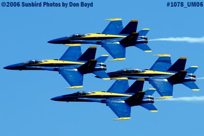 USN Blue Angels at 2006 Air & Sea practice show military air show stock photo #1078