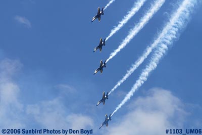 USN Blue Angels at 2006 Air & Sea practice show military air show stock photo #1103