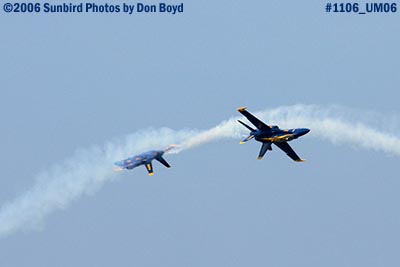 USN Blue Angels at 2006 Air & Sea practice show military air show stock photo #1106