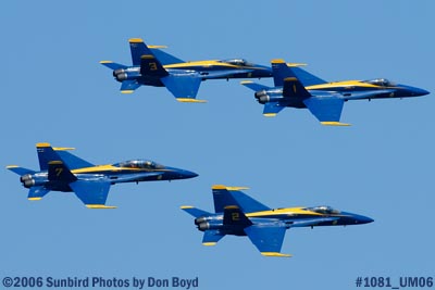 USN Blue Angels at 2006 Air & Sea practice show military air show aviation stock photo #1081
