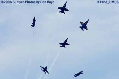 USN Blue Angels at 2006 Air & Sea practice show military air show aviation stock photo #1123