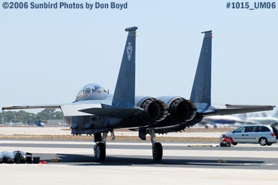 USAF McDonnell Douglas F-15E-44-MC Strike Eagle #AF87-0199 military air show stock photo #1015