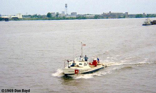 1969 - USCG 40-foot patrol boat #CG-40506 stock photo