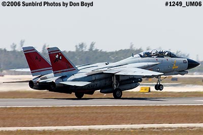 USN Grumman F-14D-170-GR Tomcat #164603 takeoff military aviation air show stock photo #1249