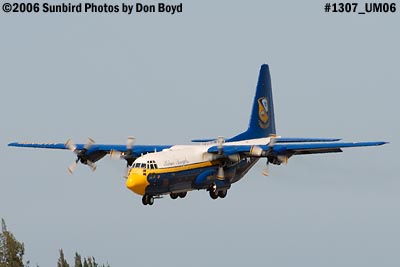 USMC Blue Angels C-130T Fat Albert (New Bert) #164763 steep landing sequence aviation photo #1307
