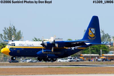 USMC Blue Angels C-130T Fat Albert (New Bert) #164763 steep landing sequence aviation stock photo #1309