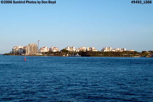 Fisher Island viewed from Causeway Island, Miami Beach, landscape stock photo #9493