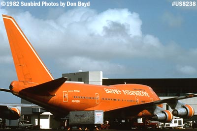 1982 - Braniff B747SP-27 N606BN airline aviation stock photo #US8238