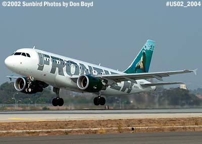 Frontier Airlines A319-111 N905FR aviation stock photo #US02_2004