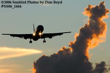 American Airlines B757-223 N659AA sunset airline aviation stock photo #SS06_1664