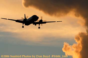 IBC Airways Fairchild SA-227AC Metro III sunset airline aviation stock photo #SS06_1669