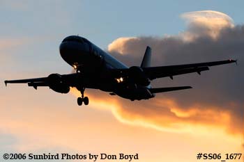 United Airlines Ted A320-232 N472UA sunset airline aviation stock photo #SS06_1677