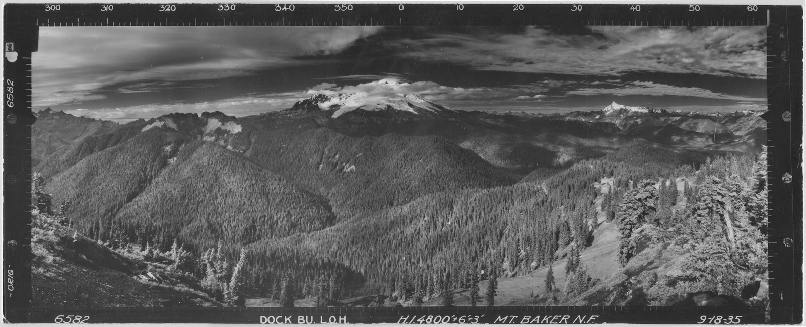 Mount Baker From The Dock Butte Fire Lookout, 1935<br> (6582compDR-1.jpg)