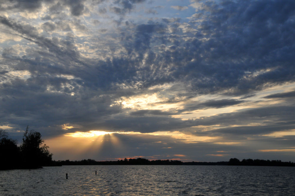 Sunrise at Indian Lake, Lakeview, Ohio